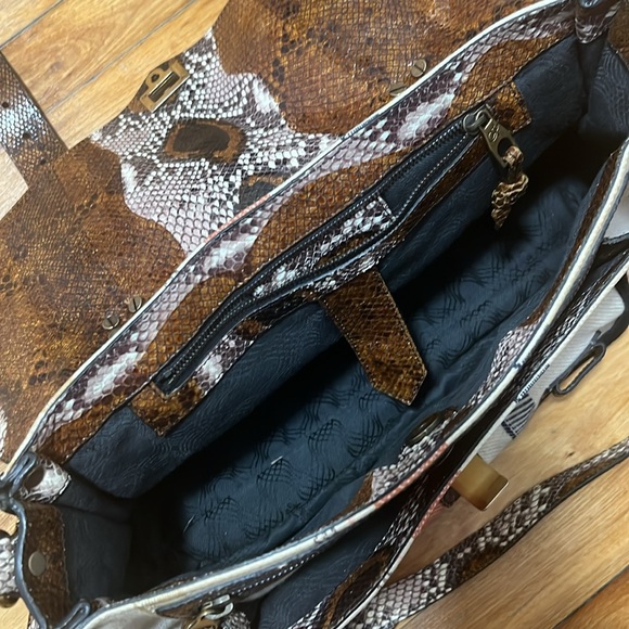 Proenza Schouler PS1 Medium Striped Canvas Leather Bag - Picture 7 of 12